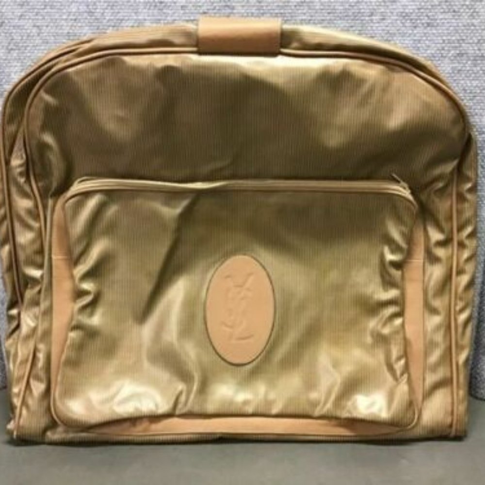 YVES SAINT LAURENT Vintage Leather-Trimmed Garment
